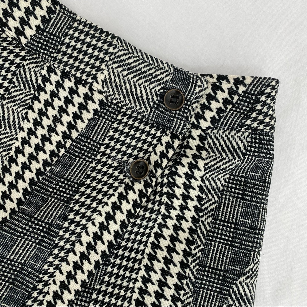 Houndstooth Patchwork Print Skort - image 2